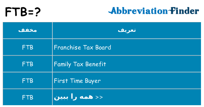 چه ftb برای ایستادن؟
