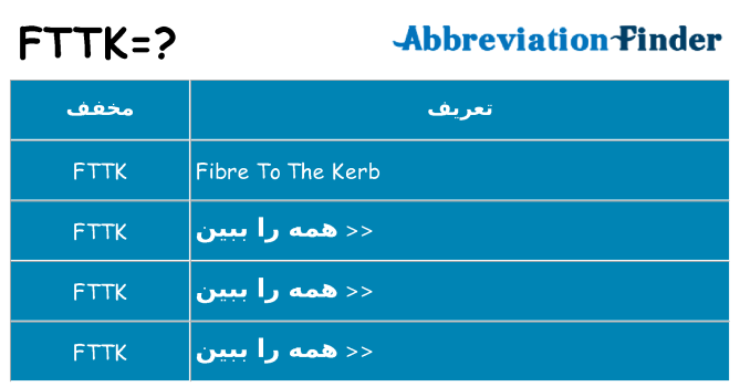 چه fttk برای ایستادن؟