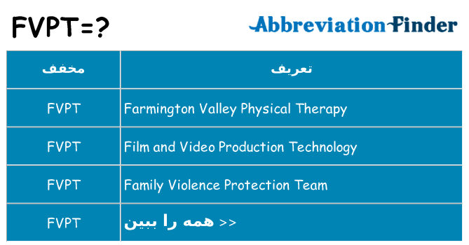 چه fvpt برای ایستادن؟