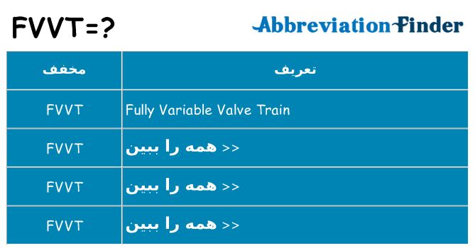 چه fvvt برای ایستادن؟