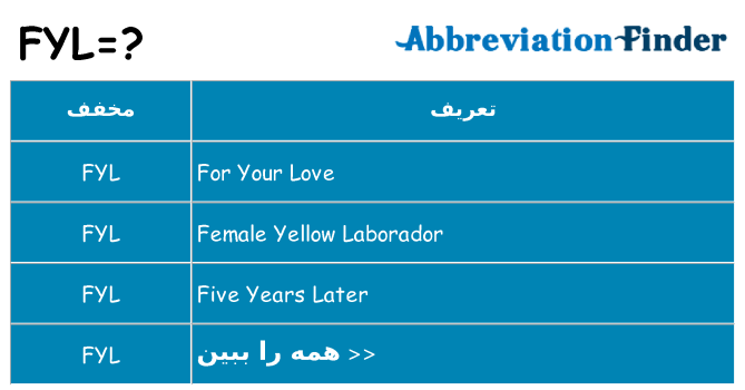 چه fyl برای ایستادن؟