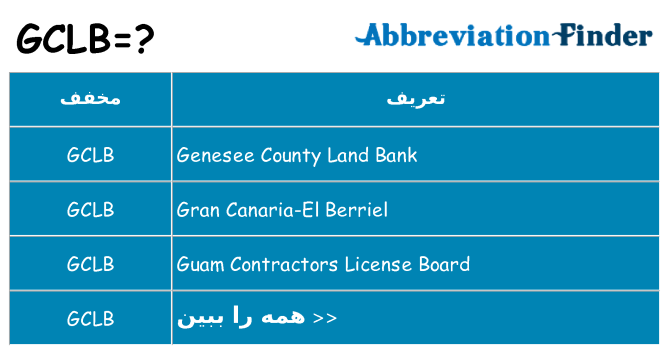 چه gclb برای ایستادن؟