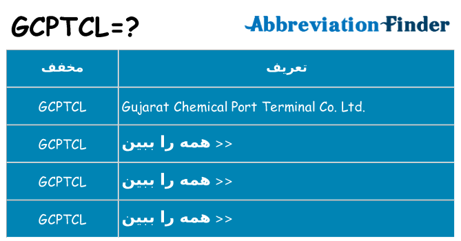 چه gcptcl برای ایستادن؟