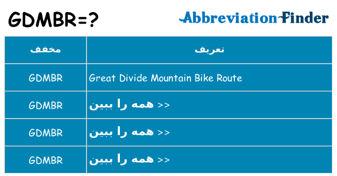 چه gdmbr برای ایستادن؟