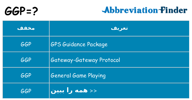 چه ggp برای ایستادن؟