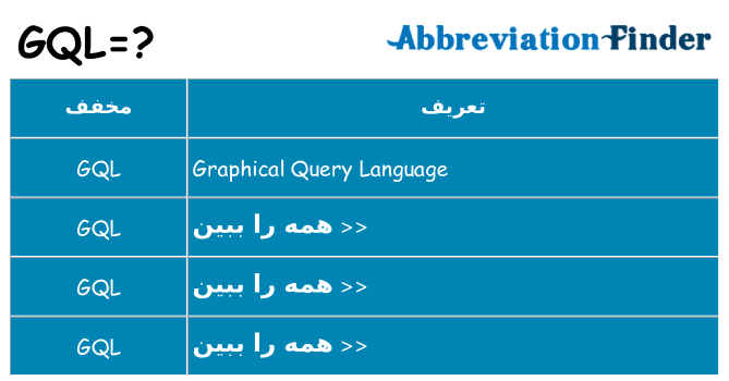چه gql برای ایستادن؟