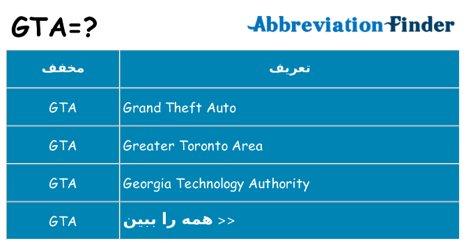 چه gta برای ایستادن؟