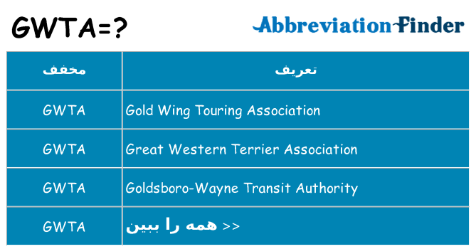 چه gwta برای ایستادن؟