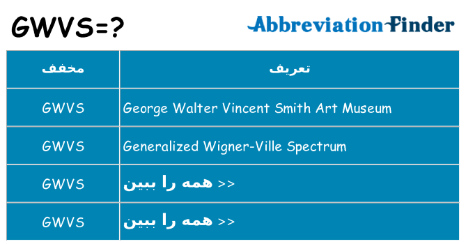 چه gwvs برای ایستادن؟
