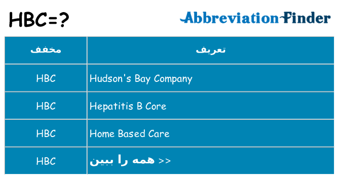 چه hbc برای ایستادن؟