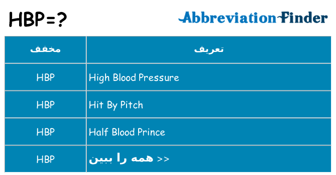 چه hbp برای ایستادن؟