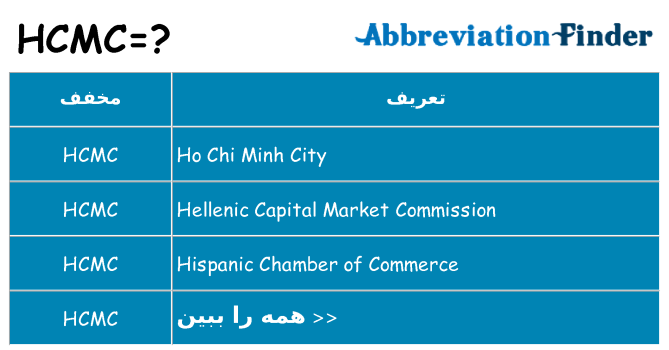 چه hcmc برای ایستادن؟