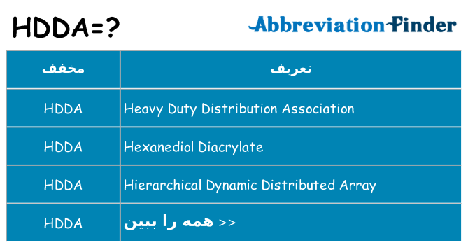 چه hdda برای ایستادن؟