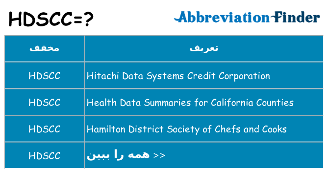 چه hdscc برای ایستادن؟