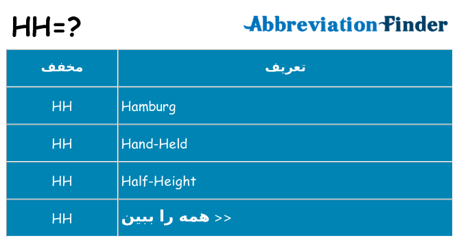 چه hh برای ایستادن؟