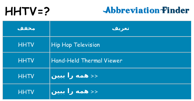 چه hhtv برای ایستادن؟