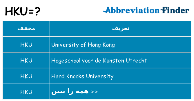 چه hku برای ایستادن؟