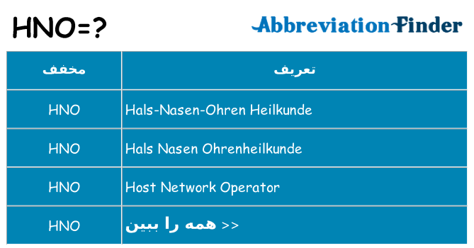 چه hno برای ایستادن؟