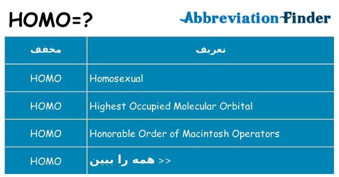 چه homo برای ایستادن؟