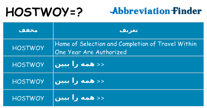 چه hostwoy برای ایستادن؟