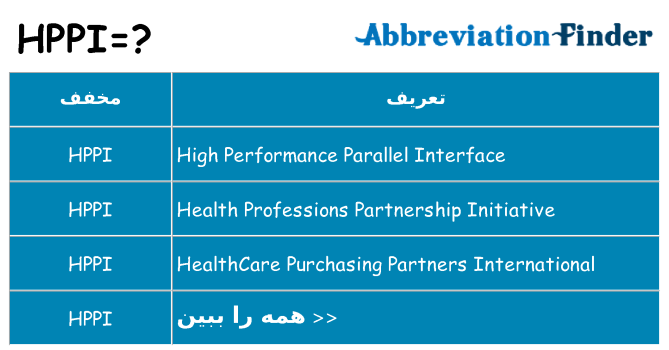 چه hppi برای ایستادن؟