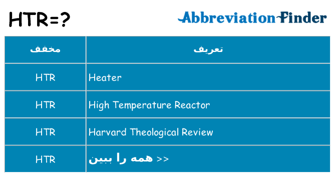 چه htr برای ایستادن؟