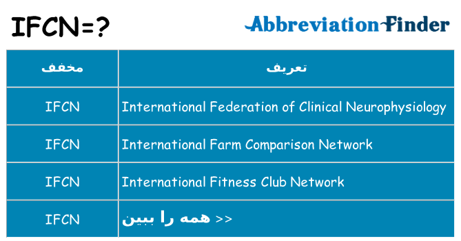 چه ifcn برای ایستادن؟