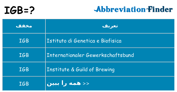 چه igb برای ایستادن؟