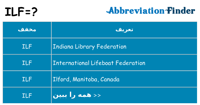 چه ilf برای ایستادن؟