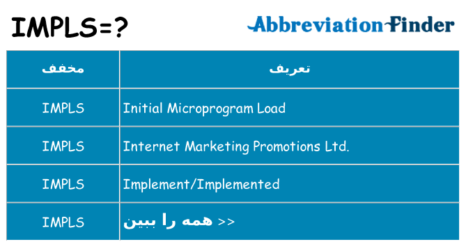 چه impls برای ایستادن؟
