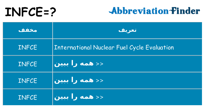 چه infce برای ایستادن؟