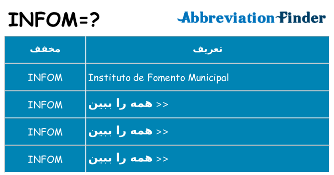 چه infom برای ایستادن؟