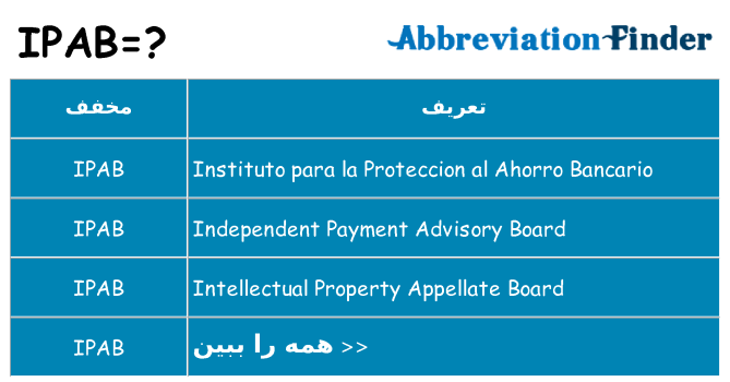 چه ipab برای ایستادن؟