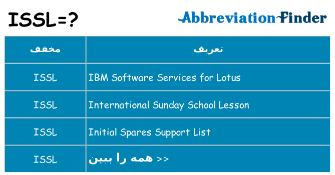 چه issl برای ایستادن؟