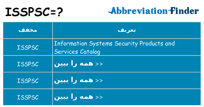 چه isspsc برای ایستادن؟