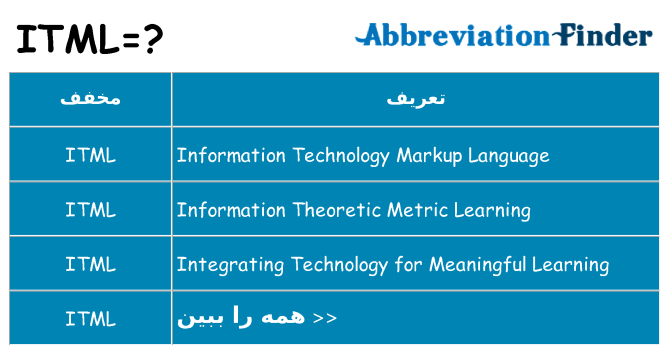 چه itml برای ایستادن؟
