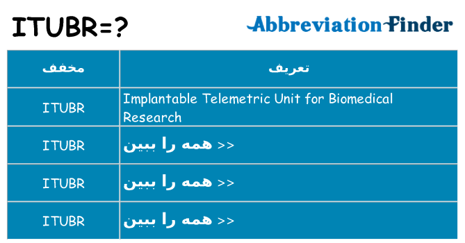 چه itubr برای ایستادن؟