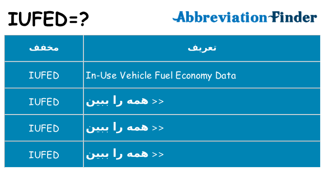 چه iufed برای ایستادن؟