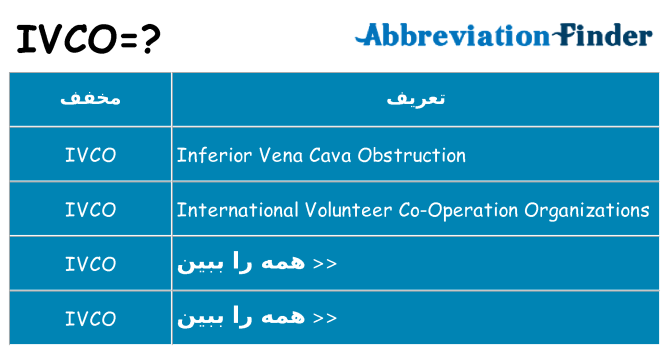 چه ivco برای ایستادن؟