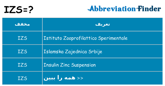 چه izs برای ایستادن؟
