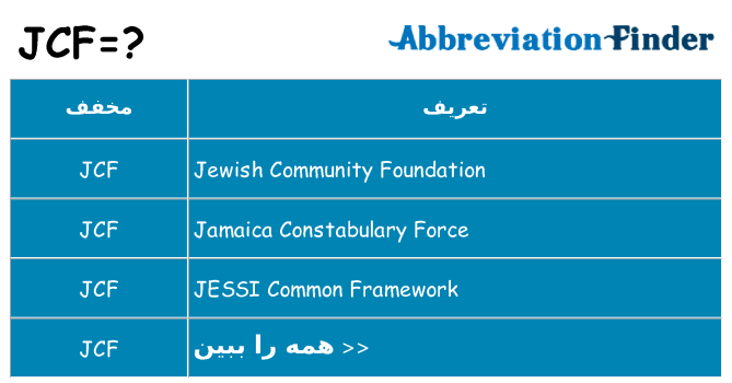 چه jcf برای ایستادن؟