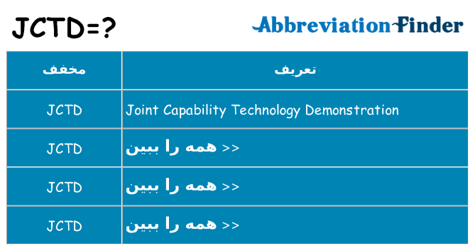 چه jctd برای ایستادن؟
