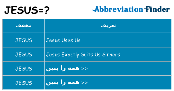 چه jesus برای ایستادن؟