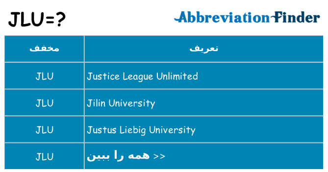 چه jlu برای ایستادن؟