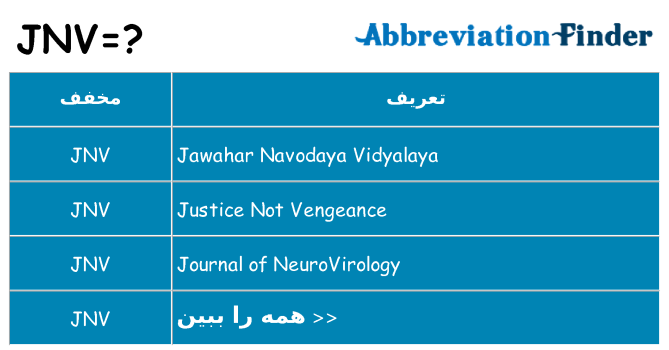 چه jnv برای ایستادن؟