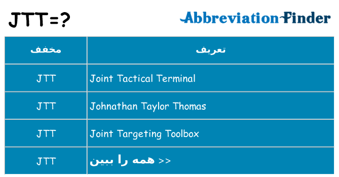 چه jtt برای ایستادن؟