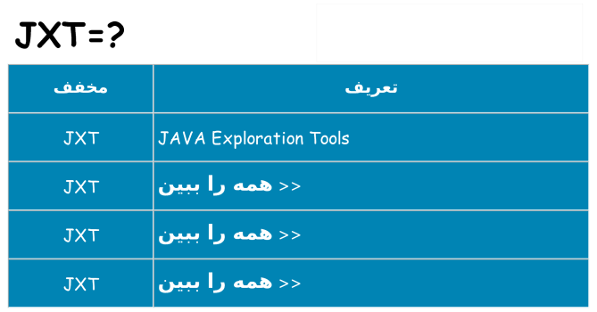 چه jxt برای ایستادن؟