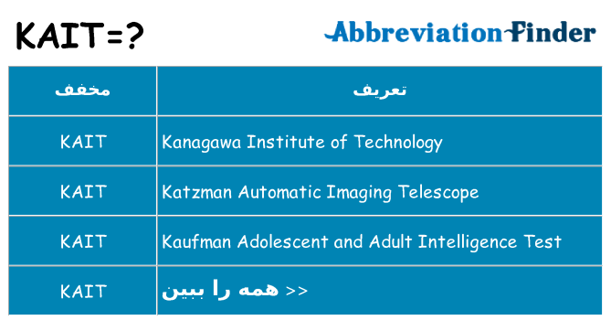 چه kait برای ایستادن؟
