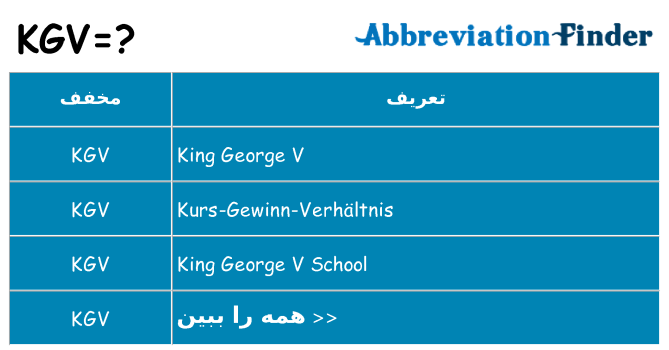 چه kgv برای ایستادن؟