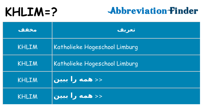 چه khlim برای ایستادن؟